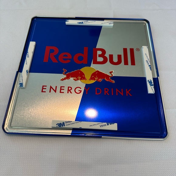 Red Bull Energy Drink Double Sided Tin Sign (10x10in) -New - Picture 2 of 2
